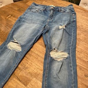 Garage distressed jeans.  Size 9